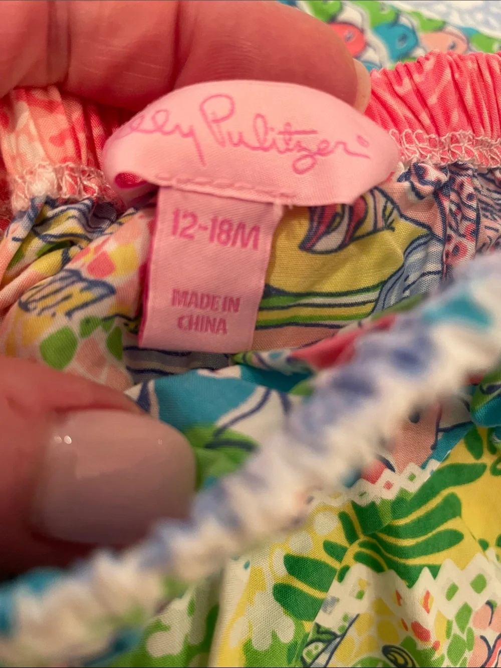 Lilly Pulitzer girls matching set sz 12-18 months